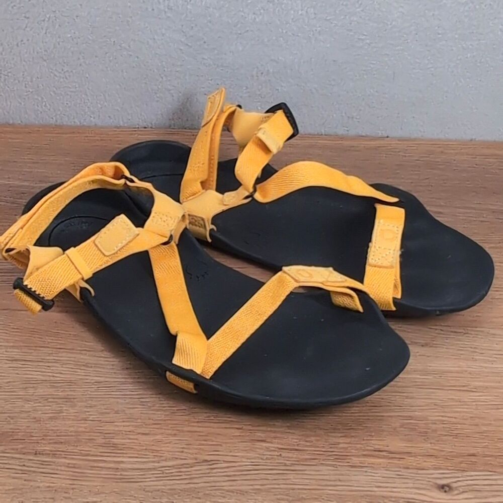 Xero Shoes Z-Trek Women's 7 Barefoot Sandals Yellow Nylon Adjustable Zero Drop